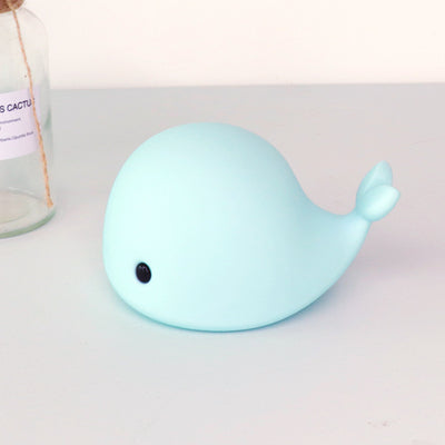 Moderne kreative Whale Silicone Pat LED-Nachtlicht-Tischlampe 