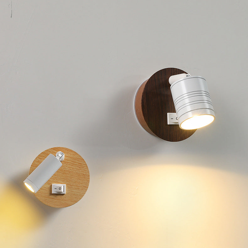 Minimalistische drehbare LED-Lesewandleuchte aus Aluminium 