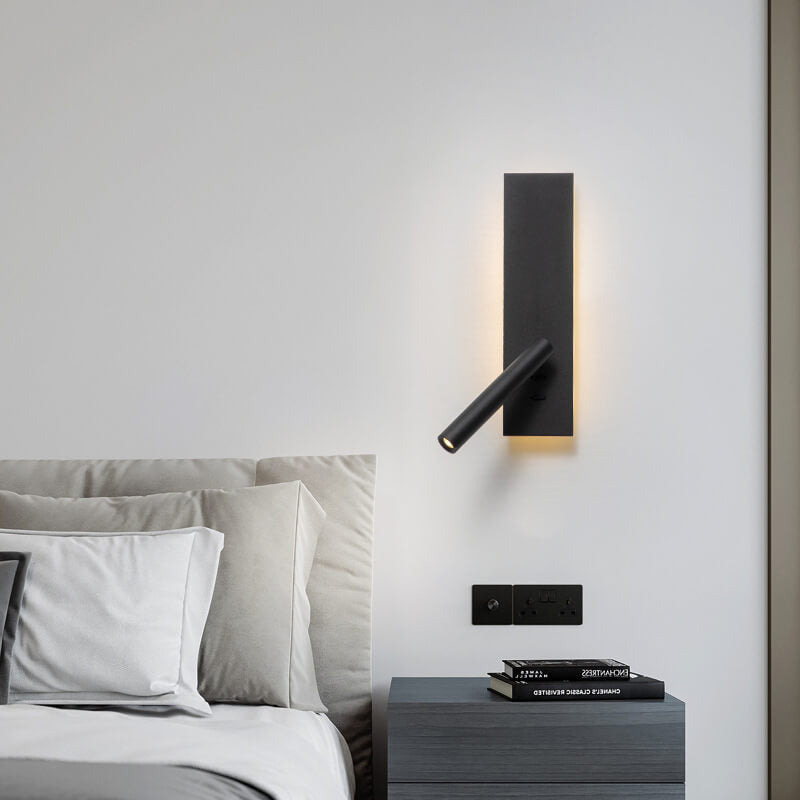 Minimalist Creative Rectangular Rotating Spotlight LED Wall Sconce Lamp