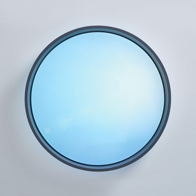 Modern Minimalist Blue Sky Round LED Flush Mount Ceiling Light