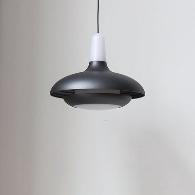 Nordic Creative Aluminium Flying Saucer Anhebbare LED-Pendelleuchte