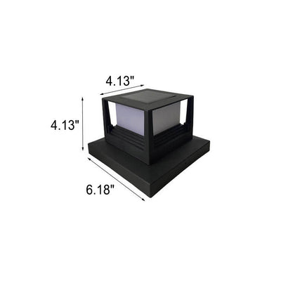 Modern Solar LED Waterproof Wall Column Head Lamp Outdoor Light