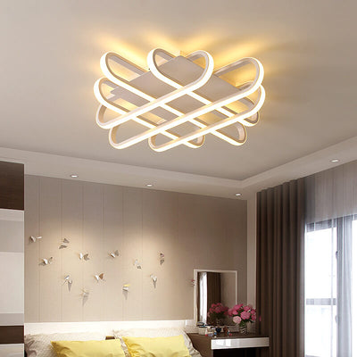 Modern Creative Waffle Iron Silicone Acrylic Silicone LED Flush Mount Ceiling Light