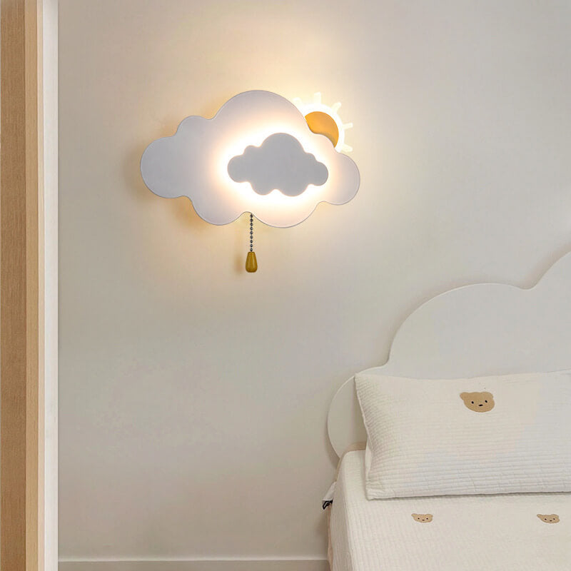 Modern Minimalist Cloud Iron LED Wall Sconce Lamp