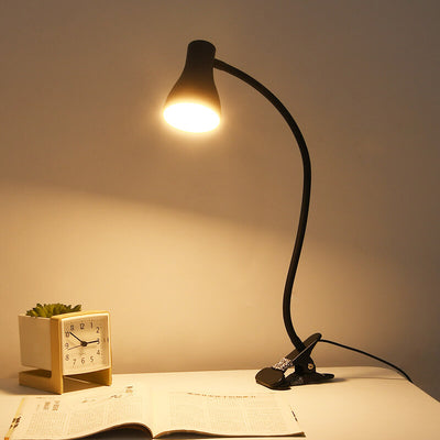 Modern Black Clip-on USB Eye Protection Study LED Table Lamp