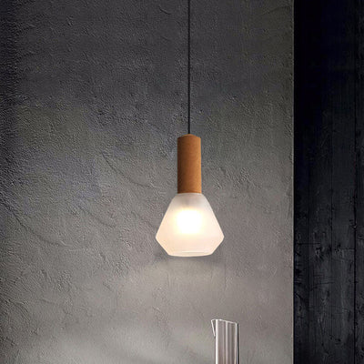 Modern Luxury Copper Glass Jar 1-Light Pendant Light