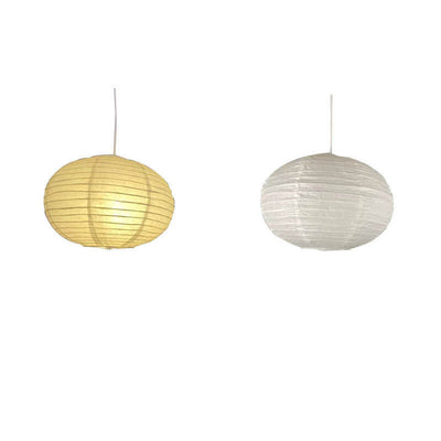 Minimalist Handmade Paper Round Lantern 1-Light Pendant Light