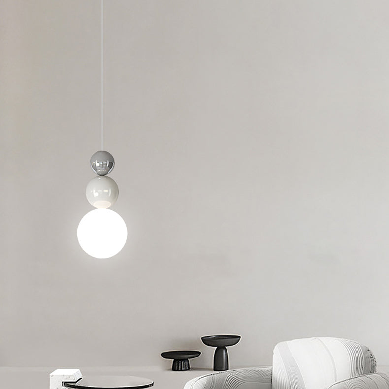 Modern Minimalist Gourd Orb Hardware Rotomolded 1-Light Pendant Light For Living Room