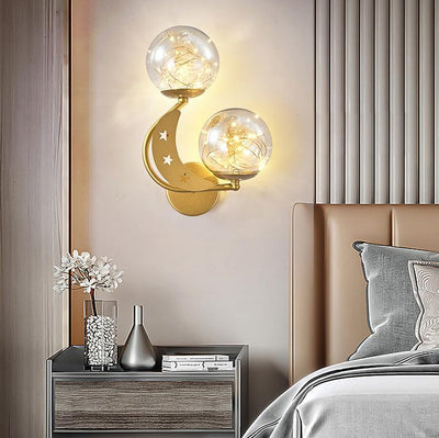 Modern Creative Glass 2-Light LED Wall Sconce Lamp