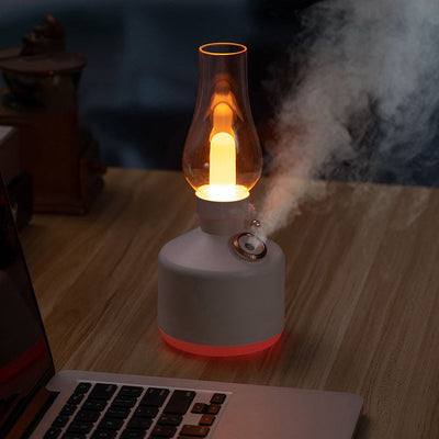 Lampe de table LED avec abat-jour en bouteille PET, humidification créative 