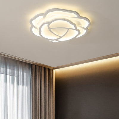 Modern Simple Roses LED Flush Mount Ceiling Light