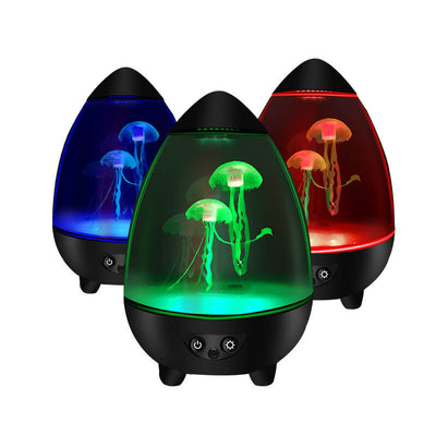Protection des yeux créative USB méduse conception LED veilleuse lampe de table 