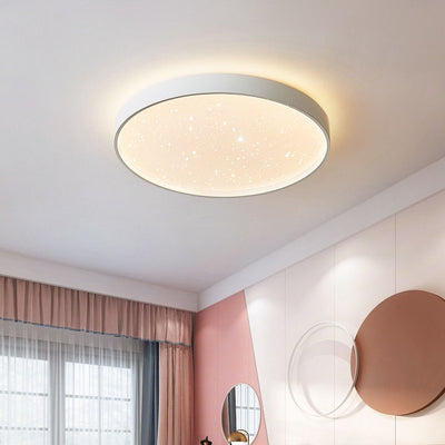 Modern Creative Round Starry Sky Effect LED Flush Mount Ceiling Light