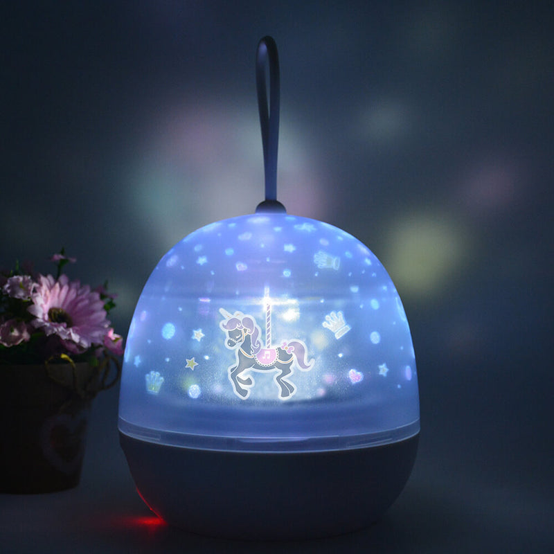 Modern Creative Rotating Star Ambient LED USB Rechargeable Portable Night Light Table Lamp