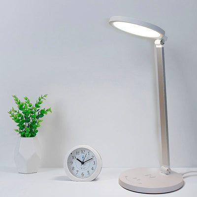 Lampe de bureau LED en aluminium tactile de chargement sans fil pliable simple et moderne 