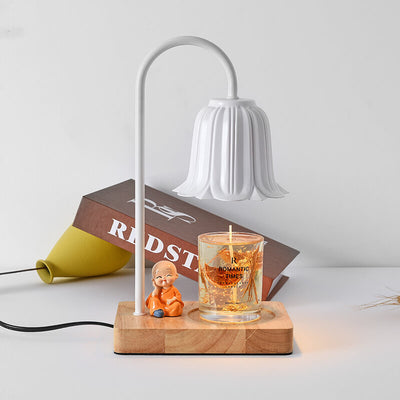 Lampe de table à 1 lumière en cire fondue European Log Hardware Timing 