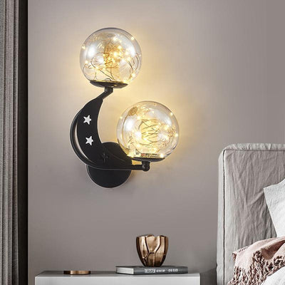 Modern Creative Glass 2-Light LED Wall Sconce Lamp