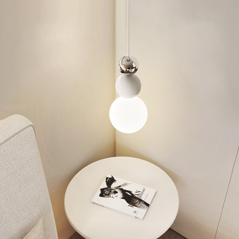 Luminaire suspendu à 1 lumière empilée minimaliste scandinave Orb 