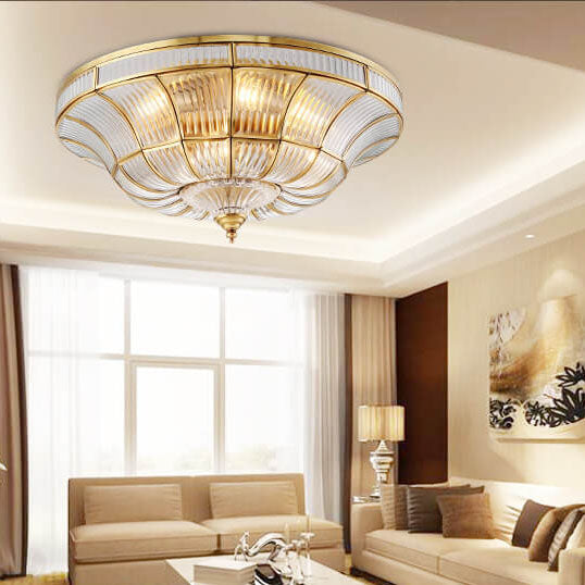 Modern Lights Luxury All-copper 3/6-Light Flush Mount Ceiling Light