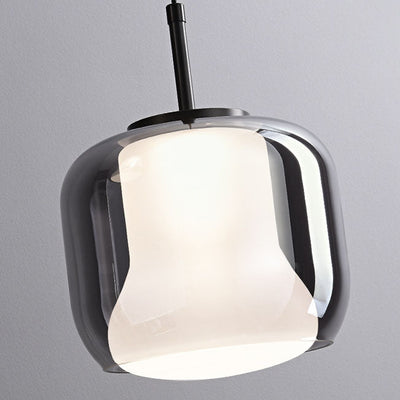 Modern Minimalist Copper Acrylic 1-Light Pendant Light