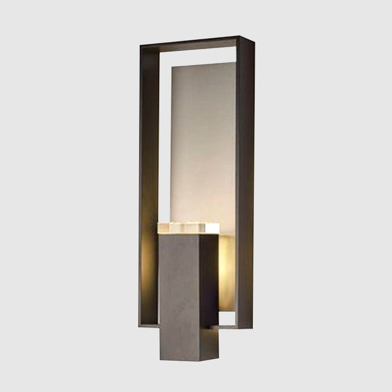 Modern Minimalist Black Iron Frame LED Wall Sconce Lamp