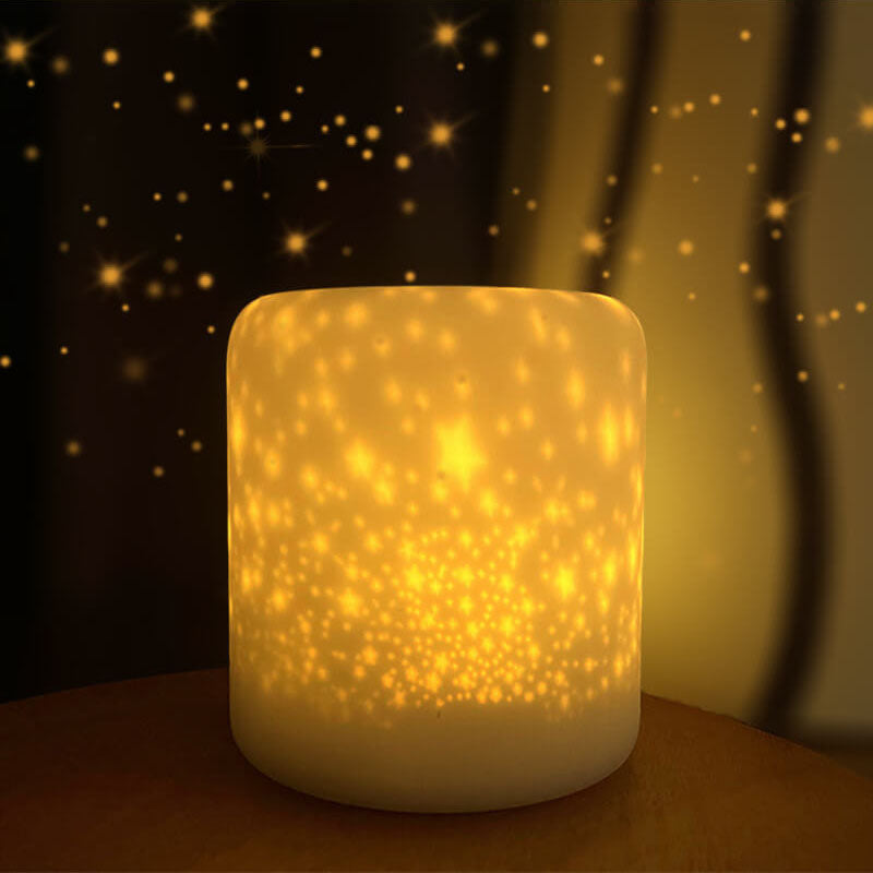 Creative Starry Silicone LED USB Charging LED 1-Light Night Light Table Lamp