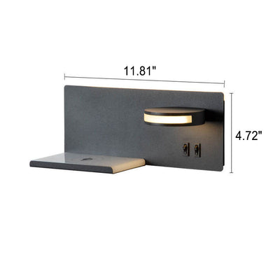 Modern Simple Flat Reading USB Smart LED Wall Sconce Lamp