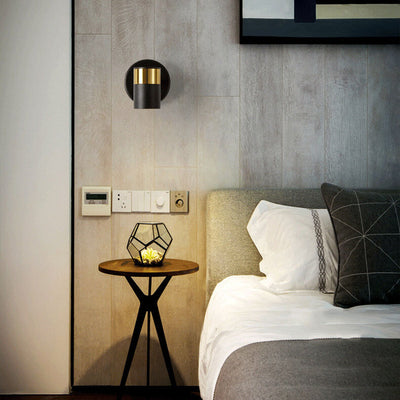 Modern Light Luxury Cylindrical 1-Light Wall Sconce Lamp