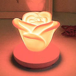 Modern Silicone Rose Flower LED Night Light Table Lamp