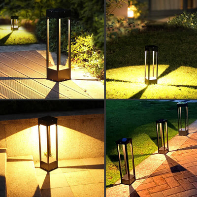 Cadre carré solaire simple moderne LED lumière extérieure de paysage de jardin de pelouse 