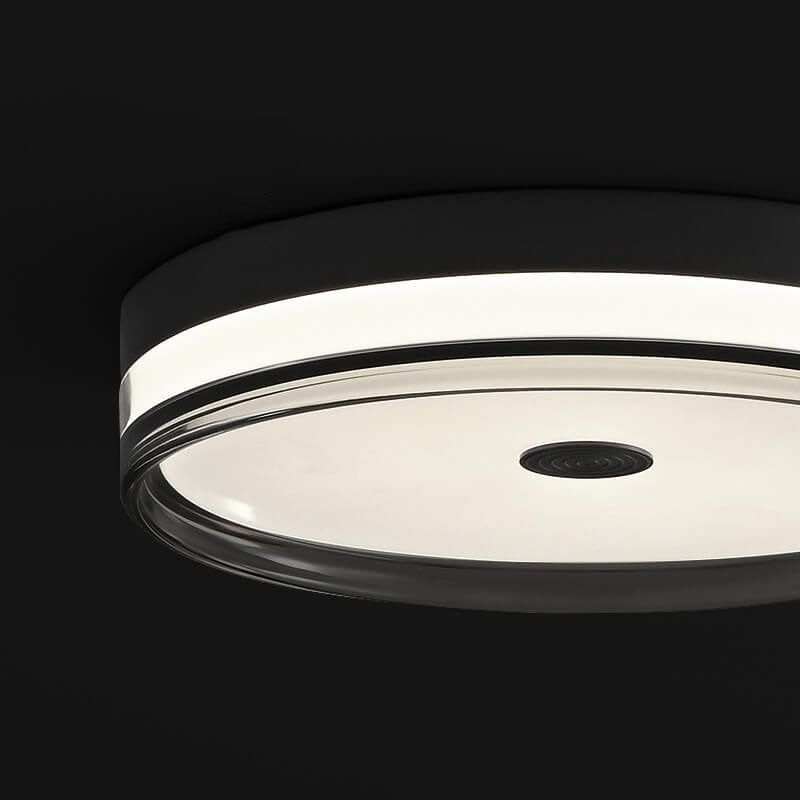 Modern Light Luxury All-Copper Circular LED Flush Mount Ceiling Light