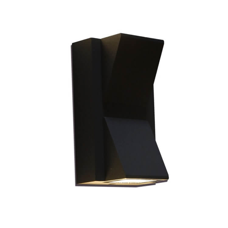 Modern Simple Geometric Square LED Outdoor Waterproof Wall Sconce Lamp