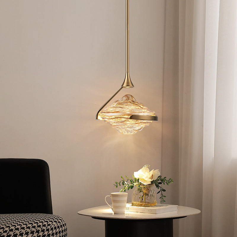 Nordic Light Luxury Iron Glass 1-Light Pendant Light