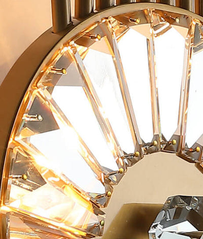 Luxuriöse LED-Wandleuchte mit kreativem Design aus Kristall 