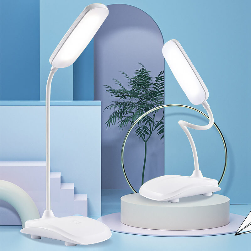 Lampe de bureau de lecture LED à intensité variable, tuyau réglable simple, tactile 