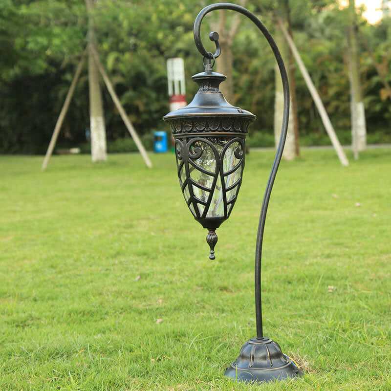 European Waterproof Lantern Aluminum Glass Ground Insert 1-Light Outdoor Landscape Light