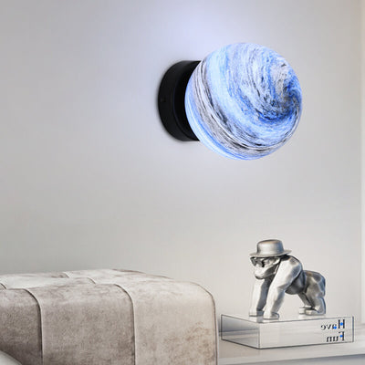 Nordic Creative Planet Glass Orb Wandleuchte mit 1 Licht