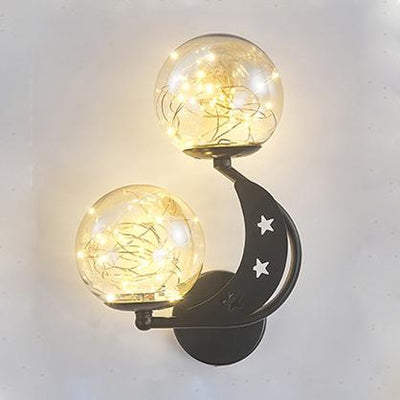 Modern Creative Glass 2-Light LED Wall Sconce Lamp