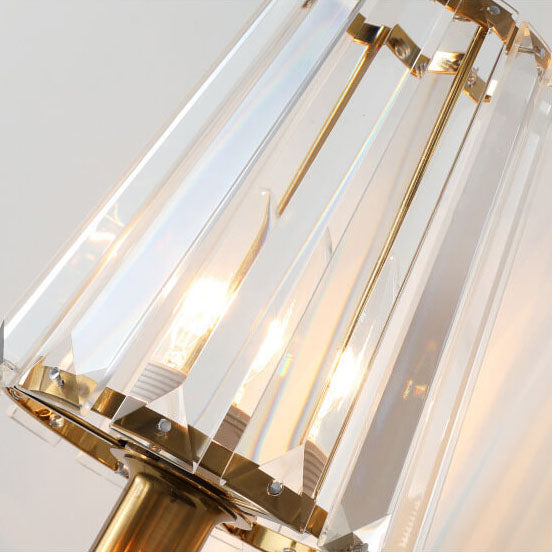 European Light Luxury Hardware Glas 1-Licht-Wandleuchte 