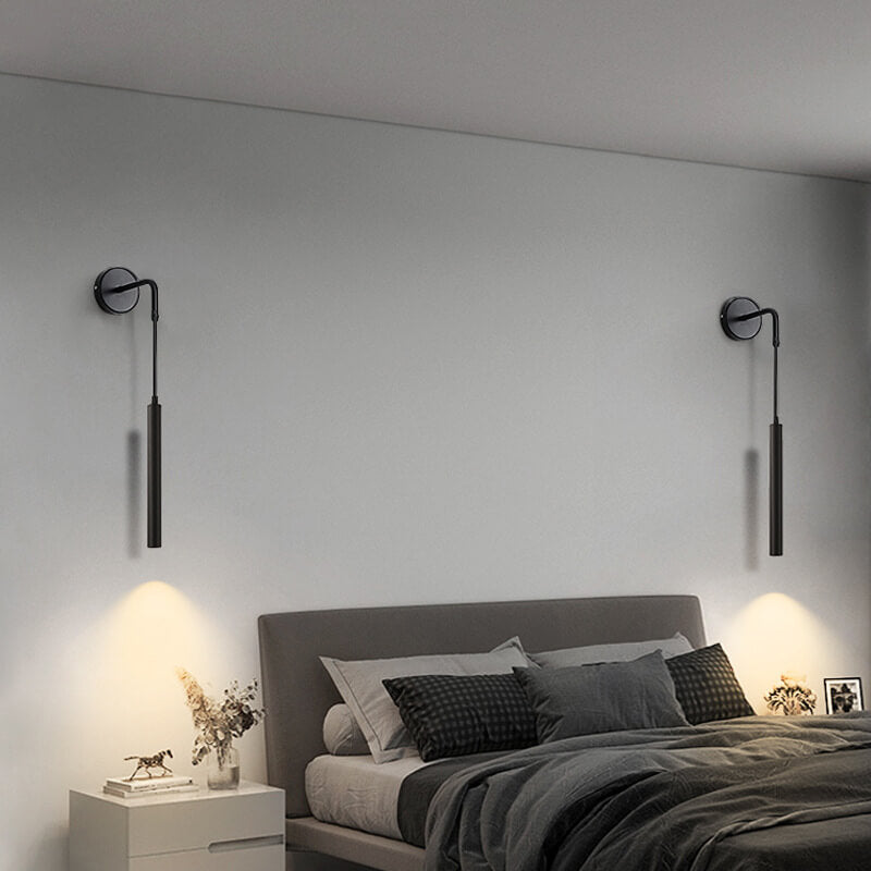 Nordic Minimalist Long Cylindrical Spotlight LED Wall Sconce Lamp