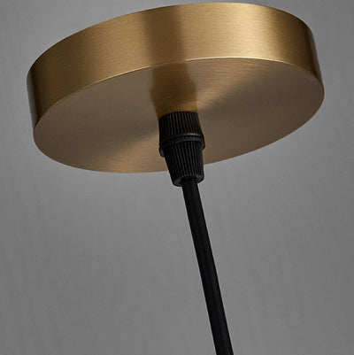 Lampe suspendue ronde à 1 lumière à géométrie lucite de luxe minimaliste 