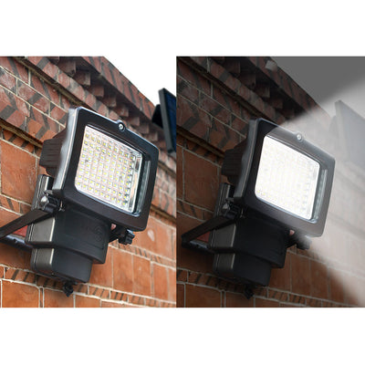 Solar Outdoor Flood Light Radar Sensor LED Waterproof Patio Wall Sconce Lamp