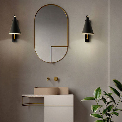 Nordic Simple Cone Metal 1-Light Wall Sconce Lamp