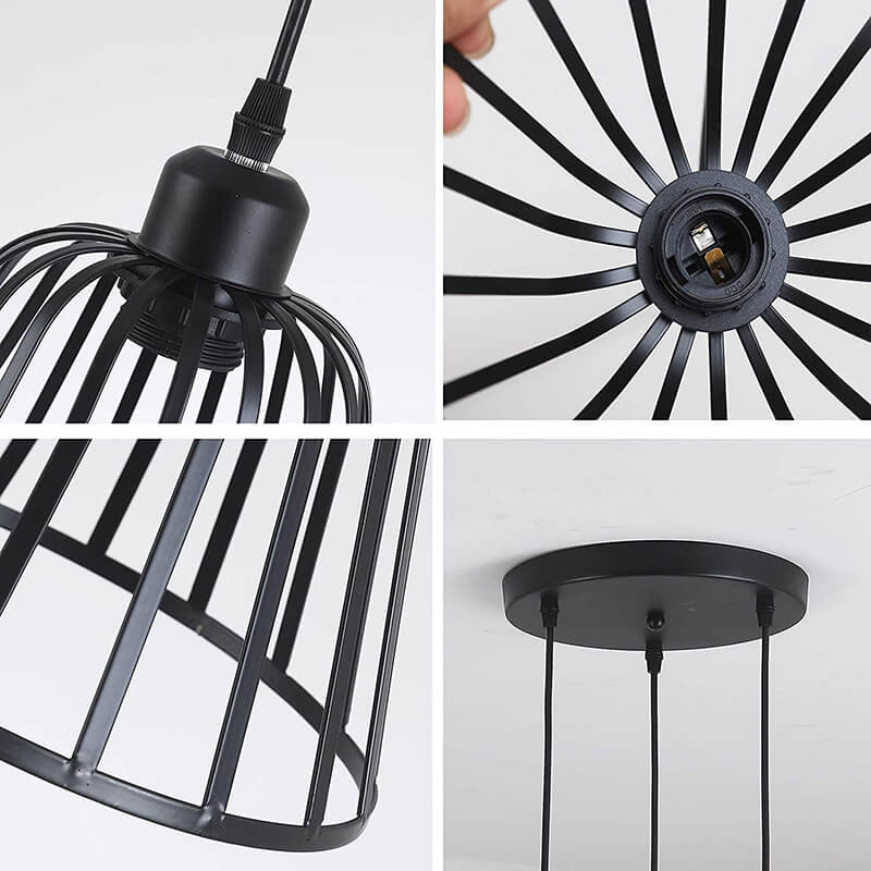 Modern Vintage Industrial Iron 1/3-Light Island Light Pendant Light