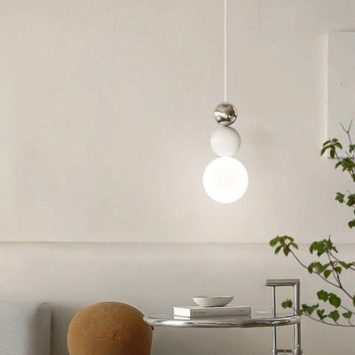 Scandinavian Minimalist Orb Stacked 1-Light Pendant Light