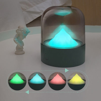 Creative Retro Snow Mountain PC LED USB Night Light Table Lamp