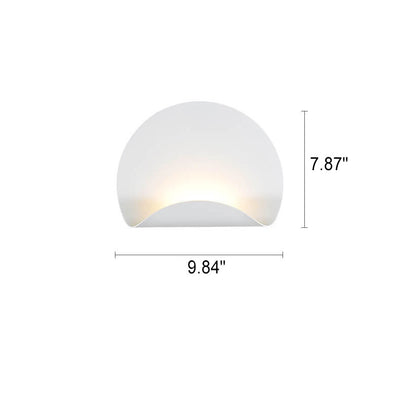 Nordic Creative Iron White Eclipse Design LED-Wandleuchte 