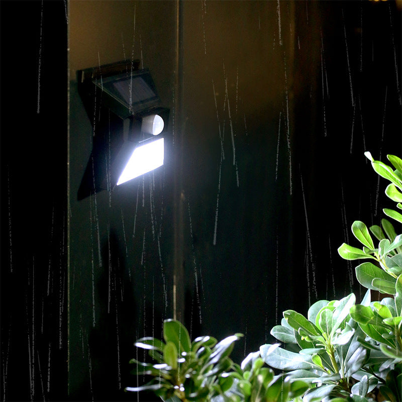 Outdoor Solar Folding Body Sensor LED Waterproof Patio Wall Sconce Lamp