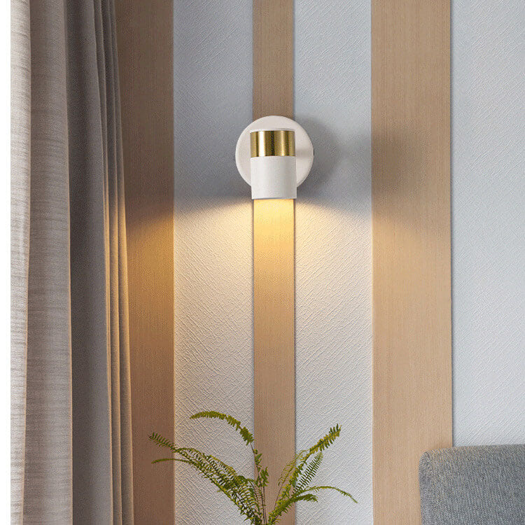 Modern Light Luxury Cylindrical 1-Light Wall Sconce Lamp