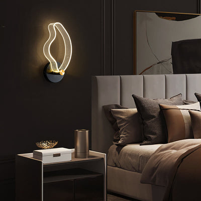 Nordic Simple Geometric Acrylic Iron LED Wall Sconce Lamp